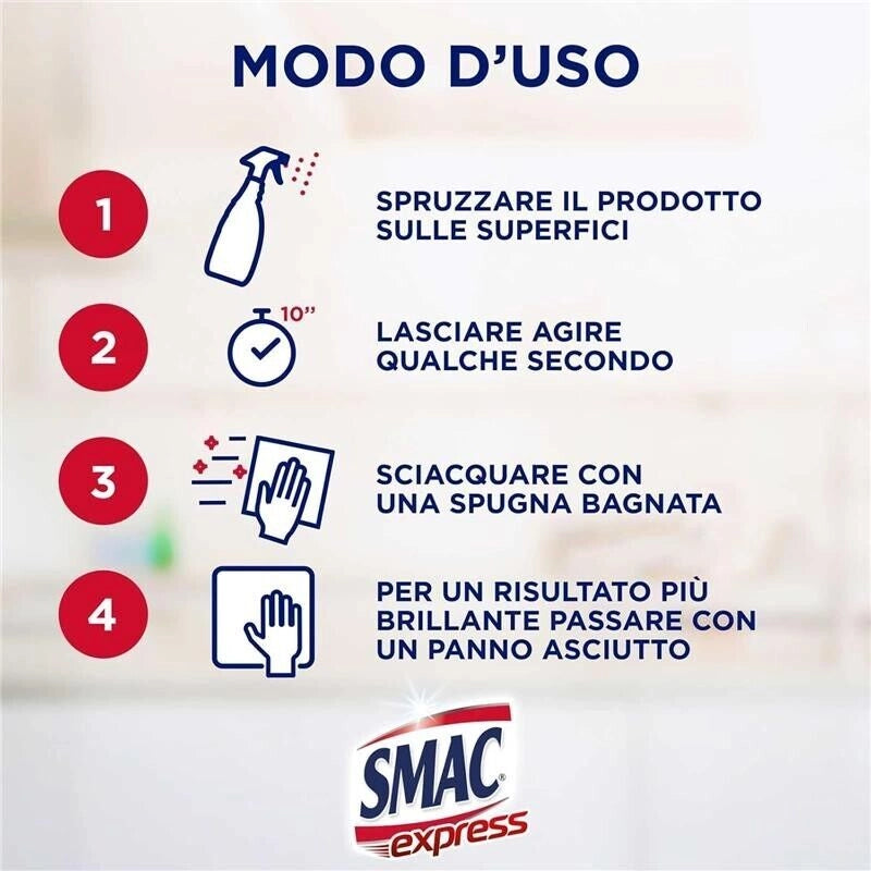 SMAC SGRASSATORE MULTIPACK DA 4 PZ PROFUMATO ALLA LAVANDA SPRAY 650 ML