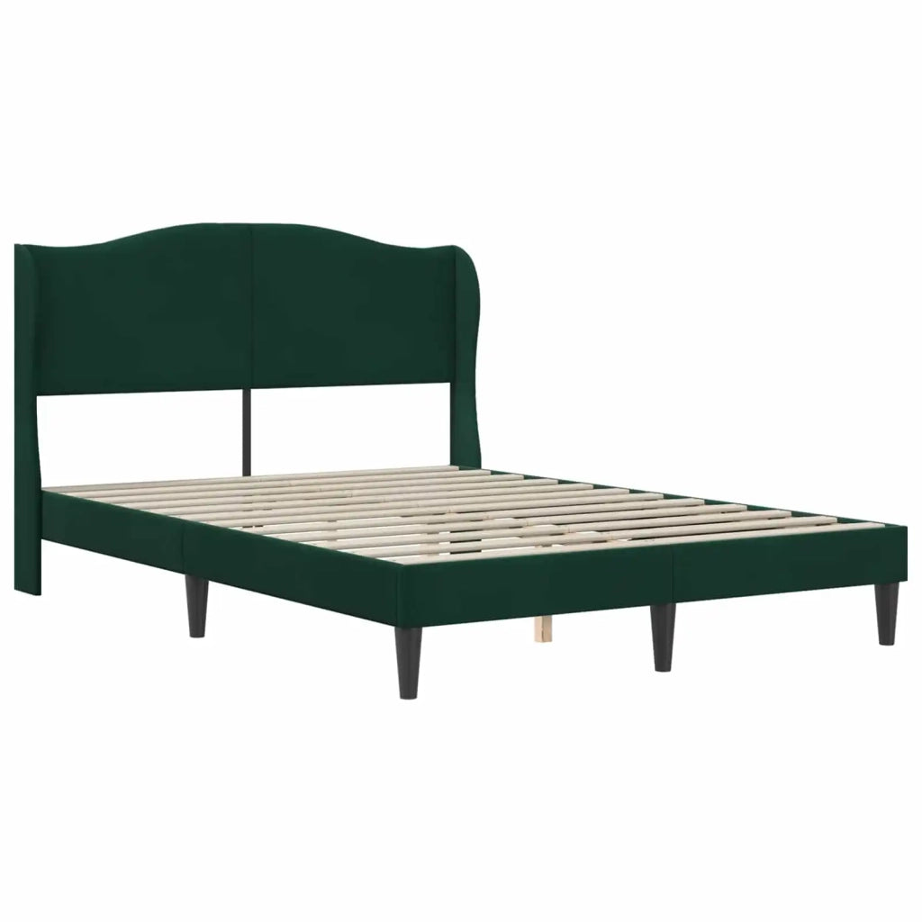 Struttura del letto Verde Scuro 140 x 190 cm Velluto 42027919