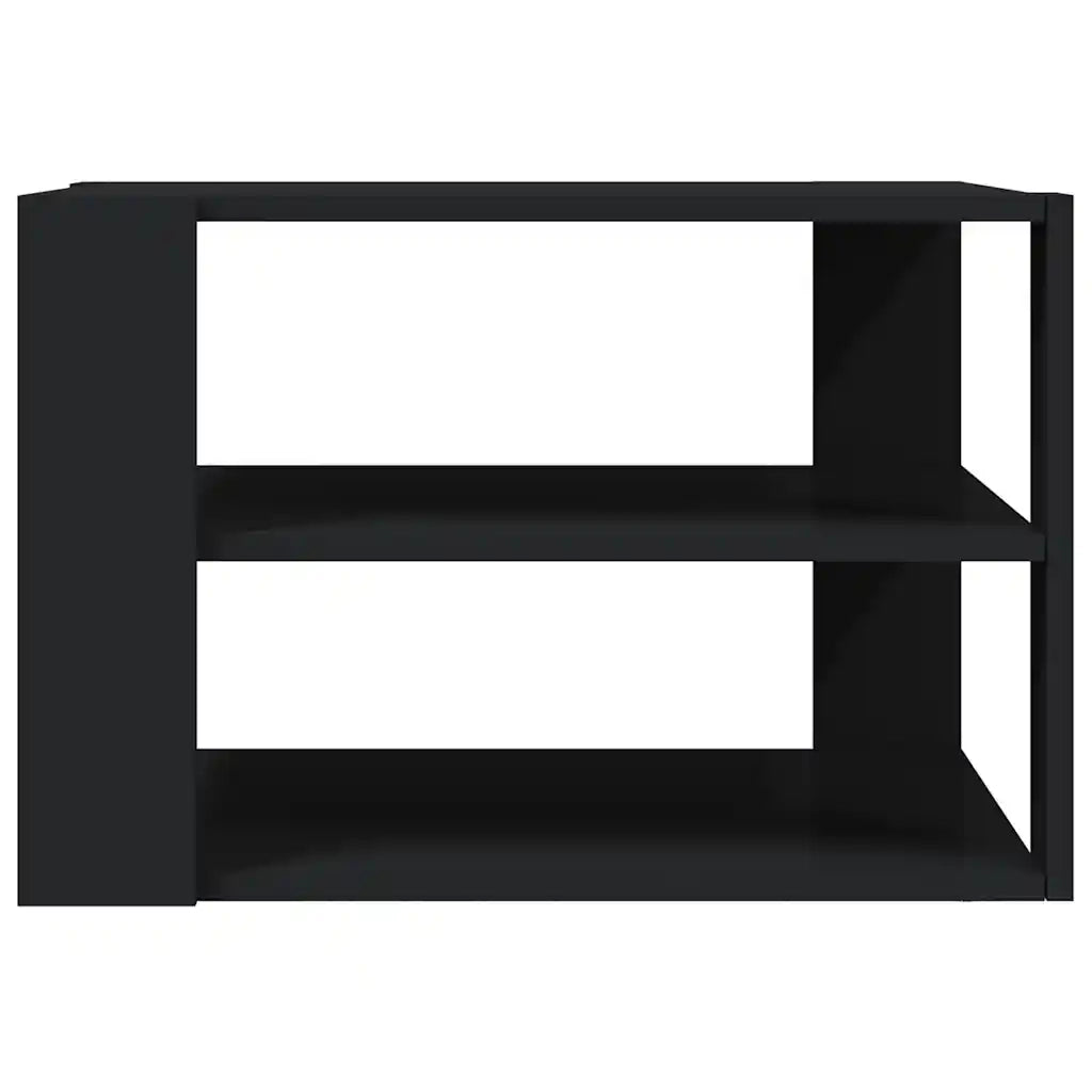 Tavolino da Salotto Nero 58x58x40 cm in Legno Multistrato 834246
