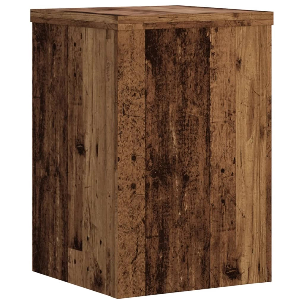 Portavasi mobili per fiori set da 2 legno di recupero legno ingegnerizzato marrone 02_0045376