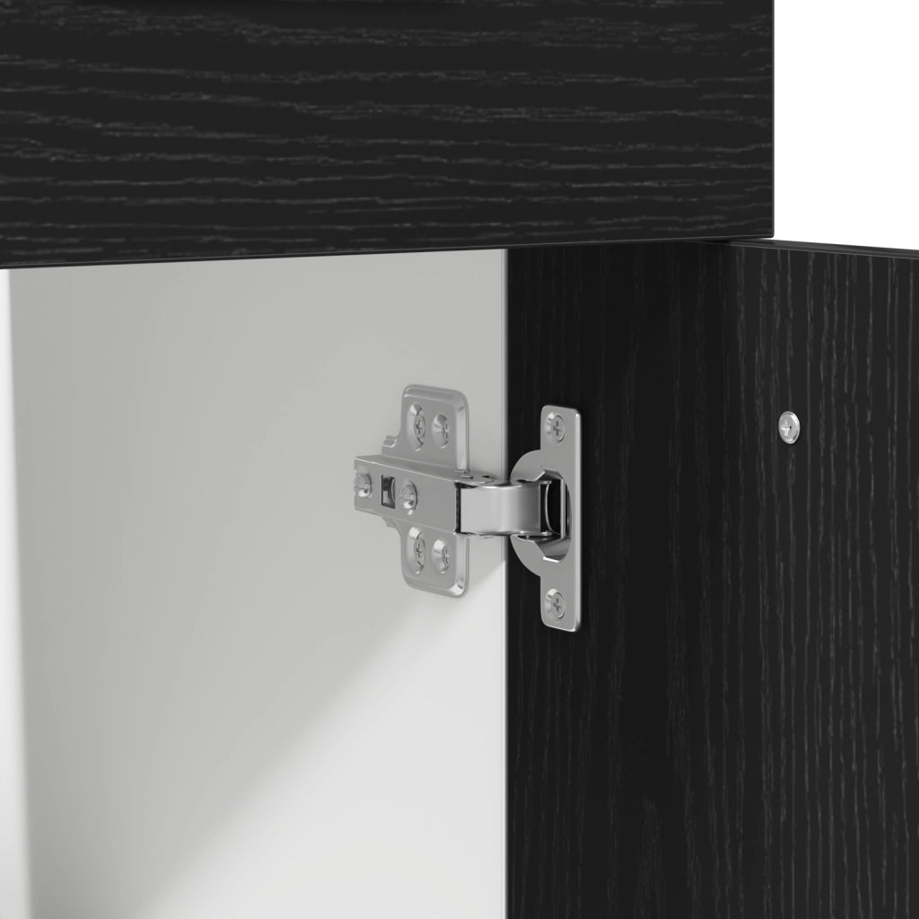 Mobile con cassetti - Rovere nero, 40x46x81.5 cm, Realizzato in legno ingegnerizzato