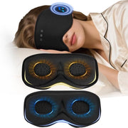Slaapmasker Bluetooth con cuffia, cuffia da sonno 3D per uomo e donna, cuffia da sonno con maschera luminosa regolabile, protezione per gli occhi morbida e leggera per viaggi, lavoro notturno