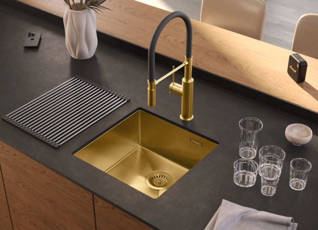 Lavello In Acciaio Anthony 50 Gold