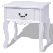 Armadietti da letto 2 pezzi MDF Bianco 242750