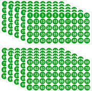 Etichette numeriche 500 pezzi - 10 fogli - vinile impermeabile - etichette rotonde - 2,54 cm - organizzare e ordinare