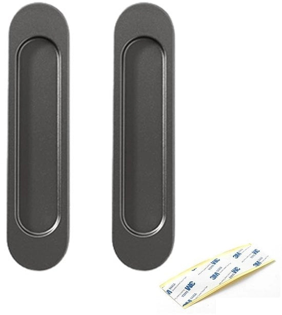 Maniglie per porta in alluminio - 2 pezzi - autoadesivi - stile moderno - maniglie occulte - alta resistenza alla rottura - maniglie per porta