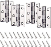 Serrature 75mm - Serrature Piccole - Serrature Nere - Pennelli di Serratura - 4 Pezzi - Acciaio Inossidabile - Serrature per Porte