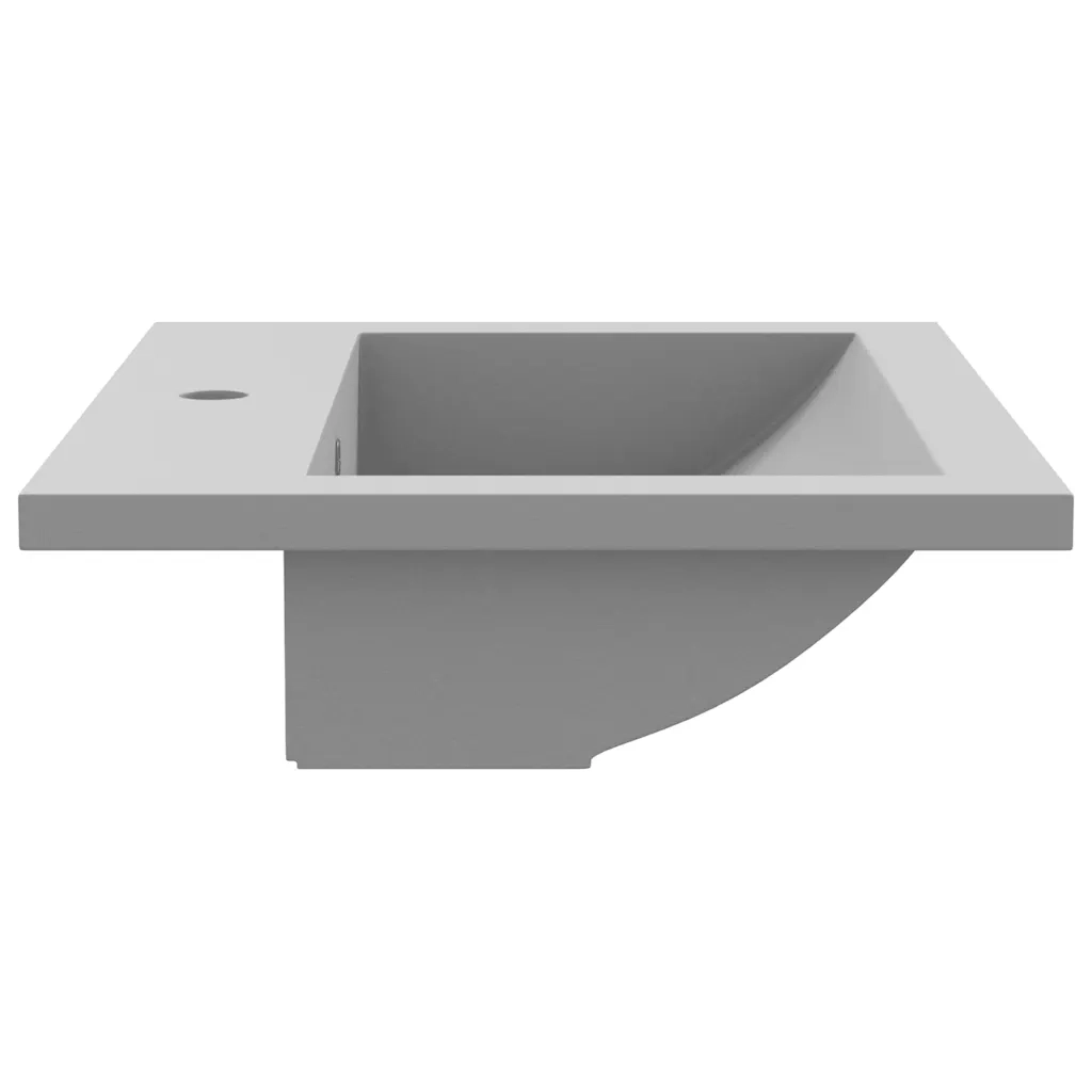 Lavandino in Granito 600x450x120 mm Grigio 142963