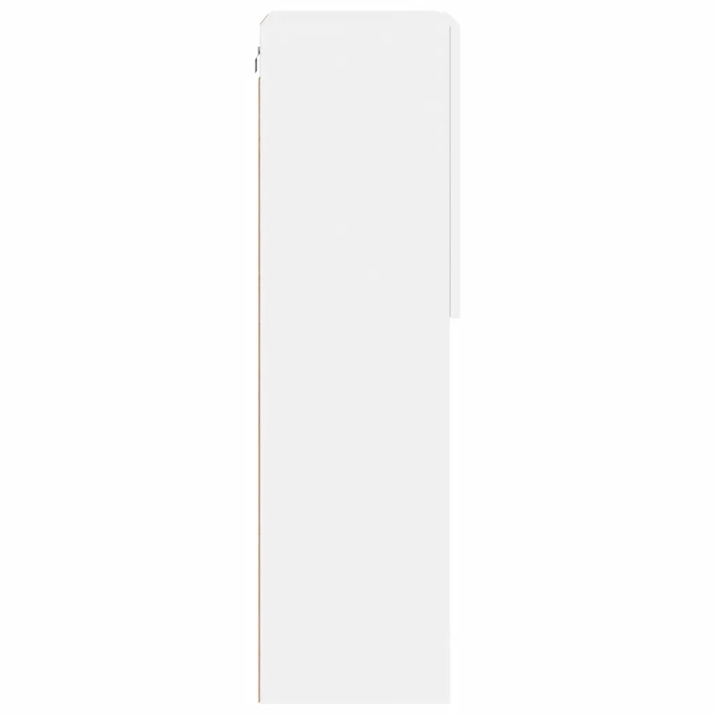 Mobile TV | Armadietto TV | Mobile Porta TV con Luci LED Bianco 40,5x30x102 cm