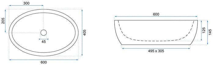 Lavabo Da Appoggio Rea Meryl Black / Gold