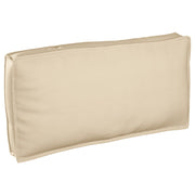 Cuscino per pallet per seduta/schienale beige 120x60x12 cm in tessuto Oxford