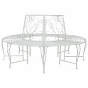 Panchina per Alberi 8-Numero di posti Ø 160 x 89 cm Acciaio 42029535