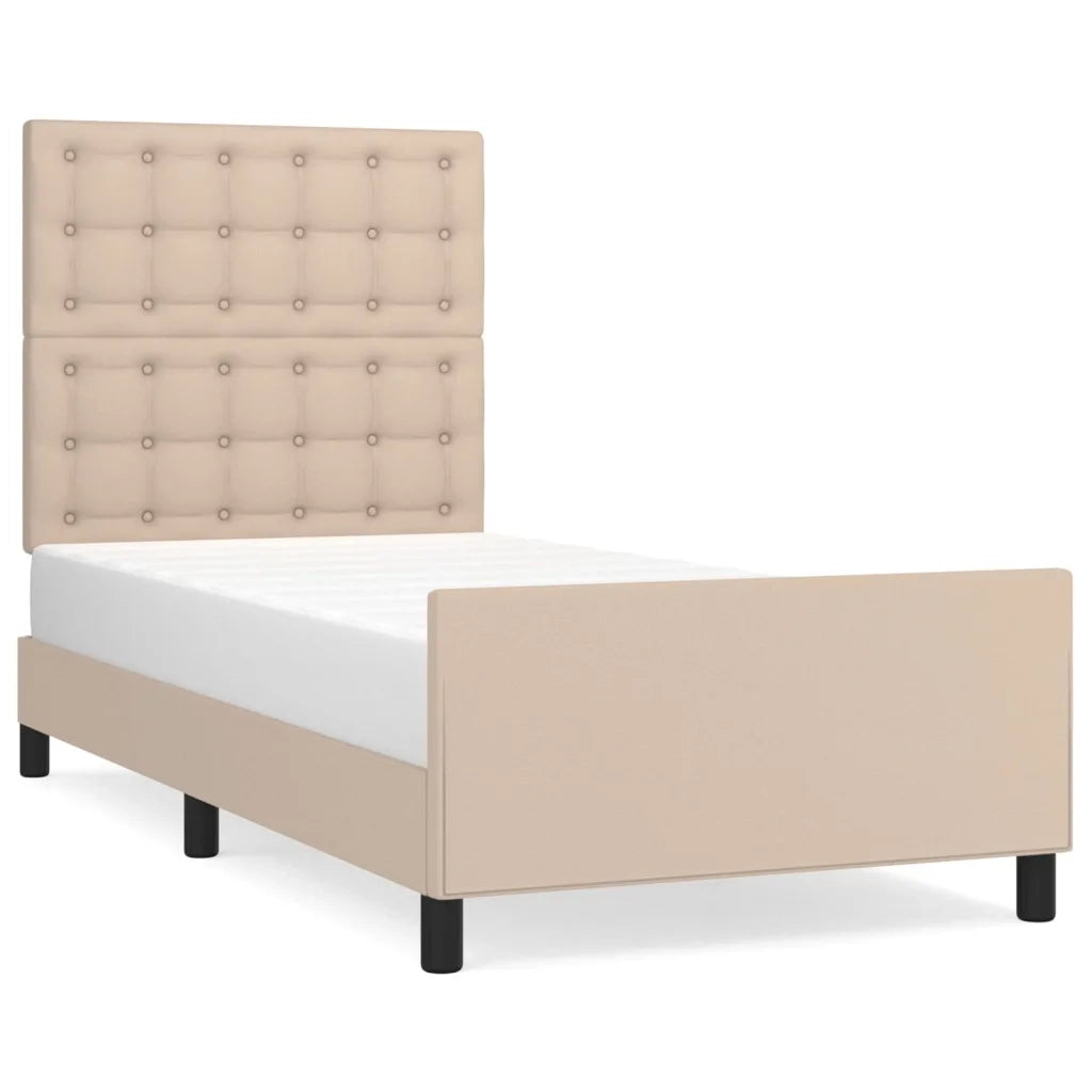 Giroletto con Testiera Cappuccino 80x200 cm in Similpelle cod mxl 61596