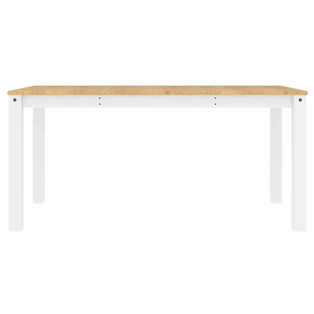 Set da Pranzo 3 pz PANAMA Bianco in Legno Massello di Pino