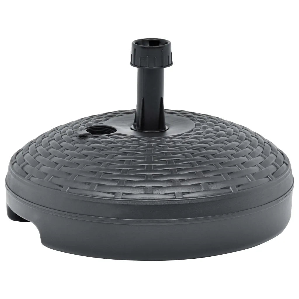 Base Ombrellone Sabbia/Acqua 20L Antracite Rattan in Plastica CFW6928869