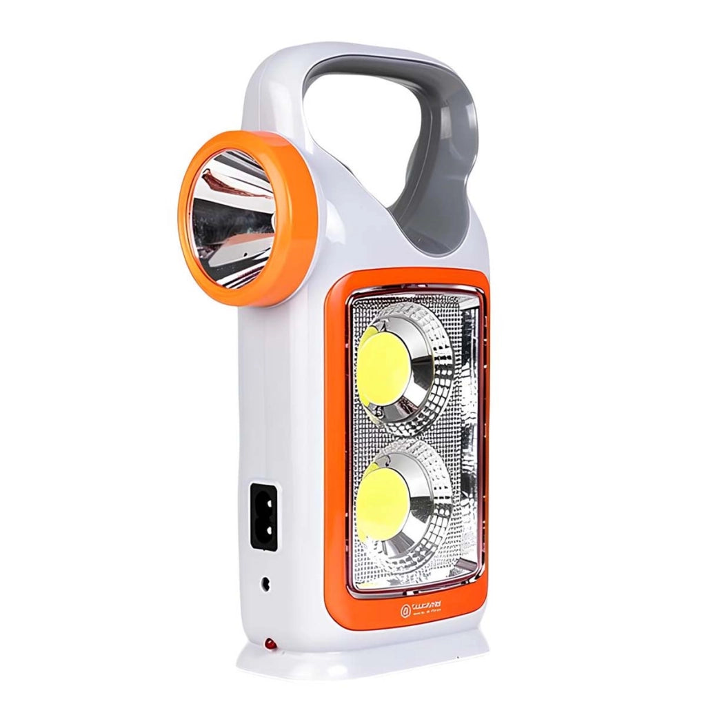 Torcia 16 LED 1W Ricaricabile e Solare Multifunzione Bianco Avizar