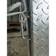 Coperchio cisterna con telaio ac ciaio zincato 100x100 maniglia rovinata