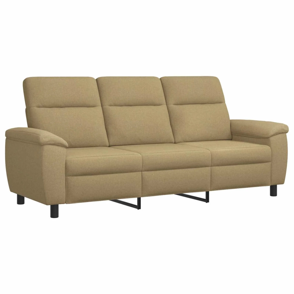 Set di divani 2 pcs Marrone Chiaro Tessuto 3430638