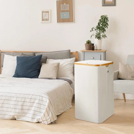 Cestino per bucato, 100 litri, cestino per bucato con taschetto rimovibile, contenitore per bucato, raccolta bucato pieghevole, contenitori per bucato, contenitore per bucato con coperchio