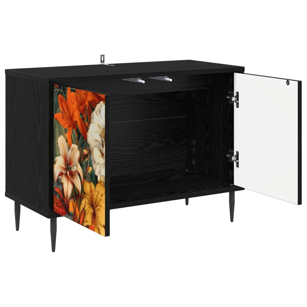Mobile TV GENNEP 69 x 33 x 50,5 cm Rovere Nero 8007015