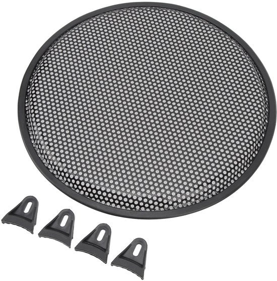 Grill 12 Pollici - Protezione Universale - Nero - Carrello Robusto Subwoofer - Per Auto - Progetto Duraturo
