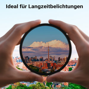 ND2-ND400 Fader Slim 77 mm filtro grigio variabile con 9 livelli di diaframma, filtro ND con rivestimento a 18 strati, filtro per obiettivo con montatura slim da 4,3 mm