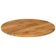 Piano per Tavolo Ø 90x3,8 cm Rotondo in Legno Massello di Mango 370081