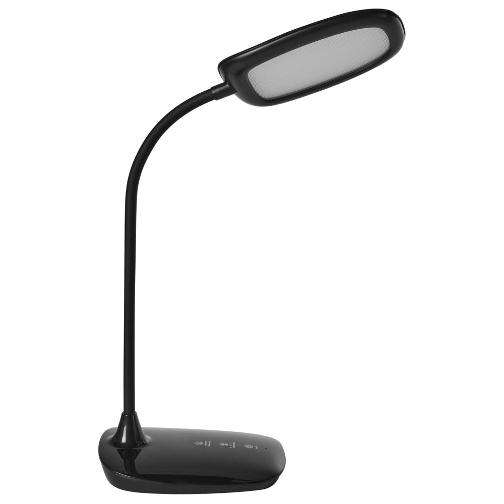 Lampada da scrivania per ufficio Illuminazione da tavolo nera Lampada per computer da lettura Braccio regolabile Funzione CCT Dimmer Stepless