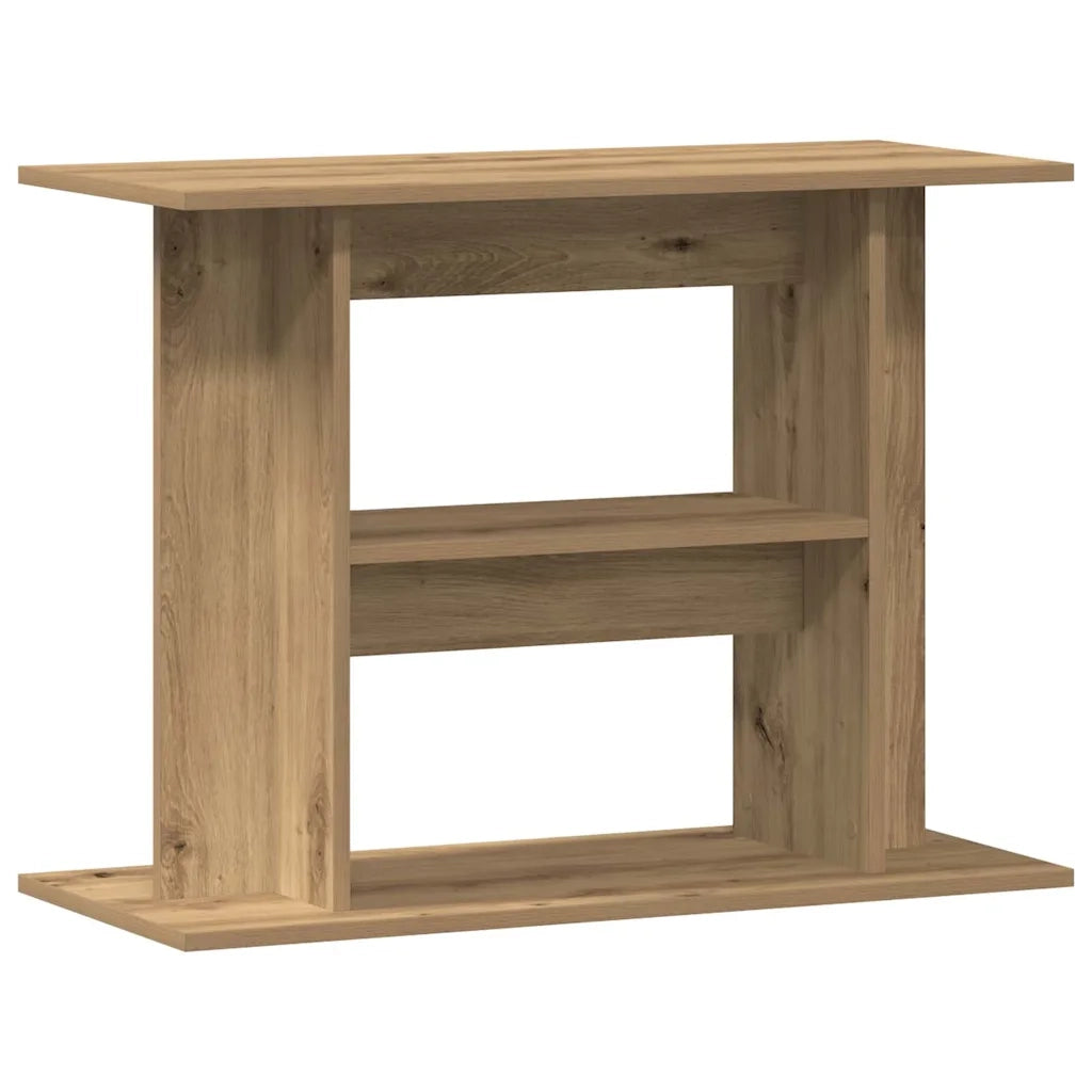 Supporto per acquario artigianale in rovere 80x35x60 cm in legno ingegnerizzato 857273