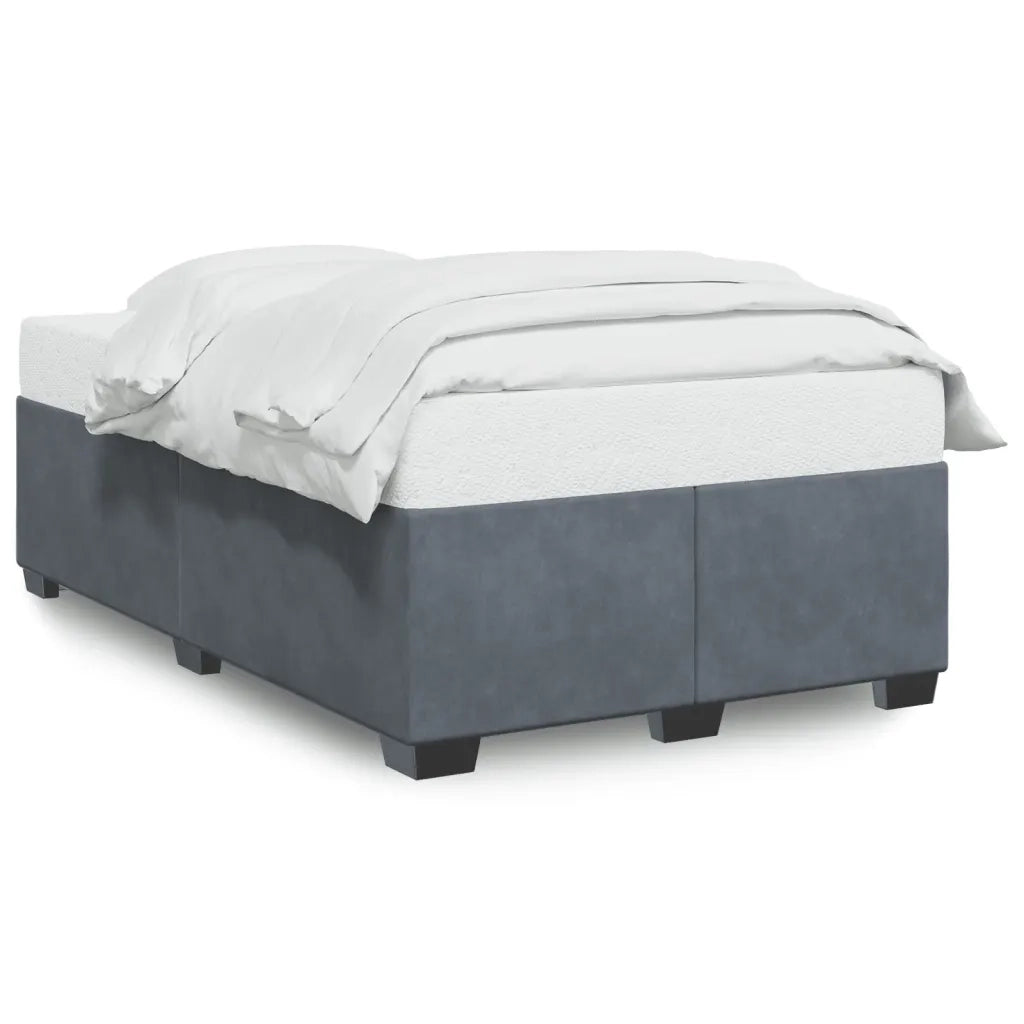 Giroletto senza Materasso Grigio Scuro 120x200 cm Velluto