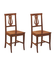 Set 2 sedie a lira in legno seduta legno finitura bassano (486) - Mobili 2G