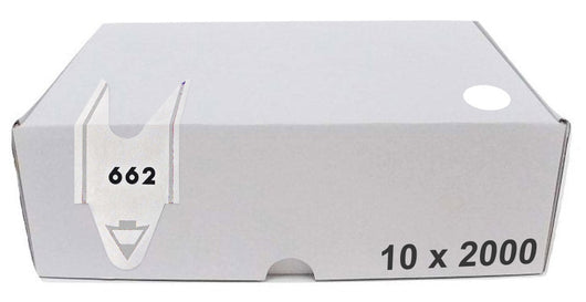 Confezione da 20000 Tickets per Distributore a Chiocciola 3 Cifre Visel Bianchi