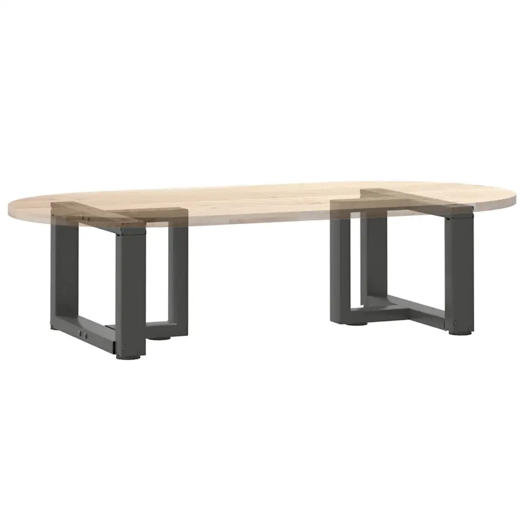 Gambe per Tavolino da Caffè a Forma di T 2 pz Antracite 40x25x(30-31) cm Acciaio 4013006
