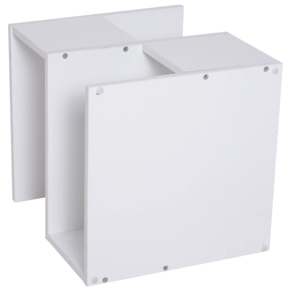 Tavolino da salotto con ripiano ¨C zephmum ¨C bianco 40x40x43