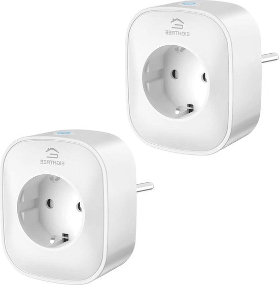 Pacco di 2 Interruttori Intelligenti con Contatore di Consumo - Compatibile con Alexa e Google Assistant - WiFi 2.4 GHz - 16A 3680W