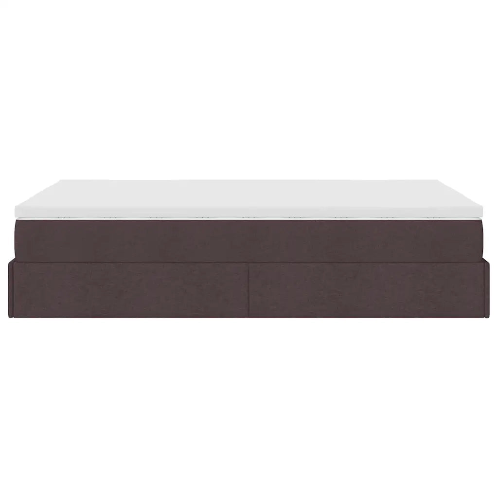 Struttura Letto Pouf con Materasso 120x200 cm in Tessuto 3311102