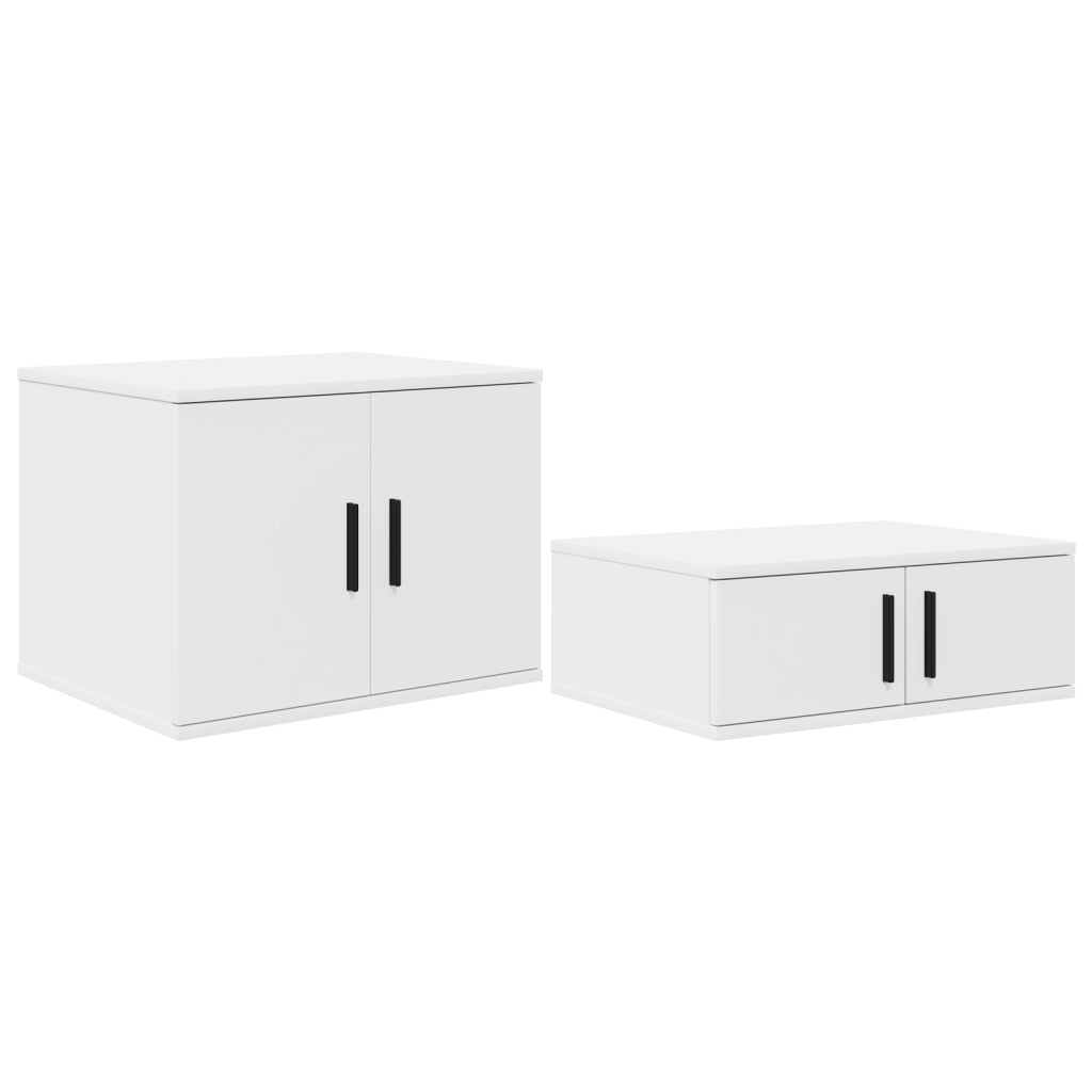 Armadio da Stoccaggio  Bianco 108x41x40 cm in Legno Ingegnerizzato