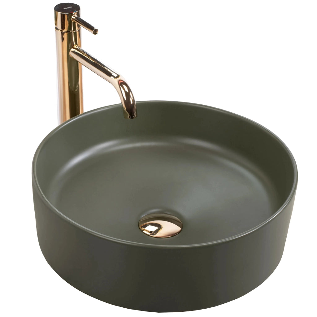 Lavabo Da Appoggio Rea Sami Green Matt