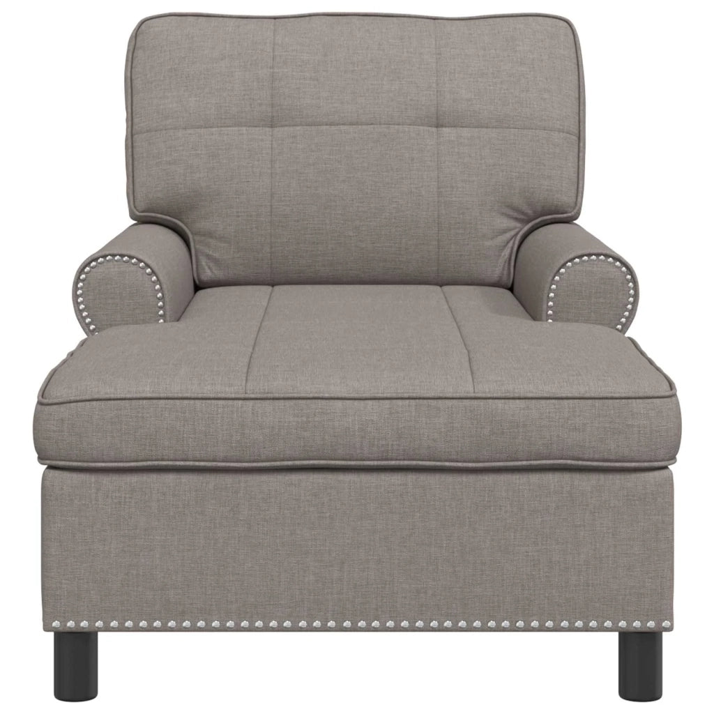 Chaise Lounge con cuscino Talpa 91 x 157 x 91 cm Tessuto
