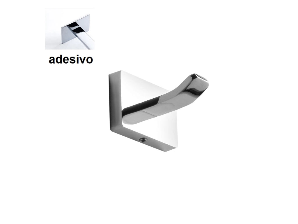Appendiabito Flat Adesivo Cromo - Capannoli