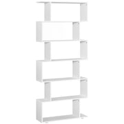 Libreria scaffale in legno ¨C zephmum ¨C bianco 80x24x191 cm