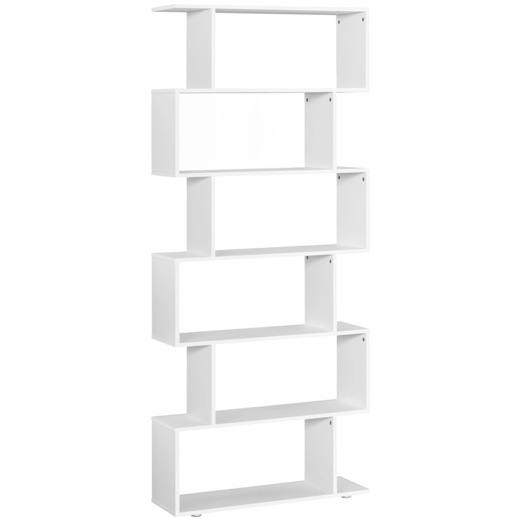 Libreria scaffale in legno ¨C zephmum ¨C bianco 80x24x191 cm