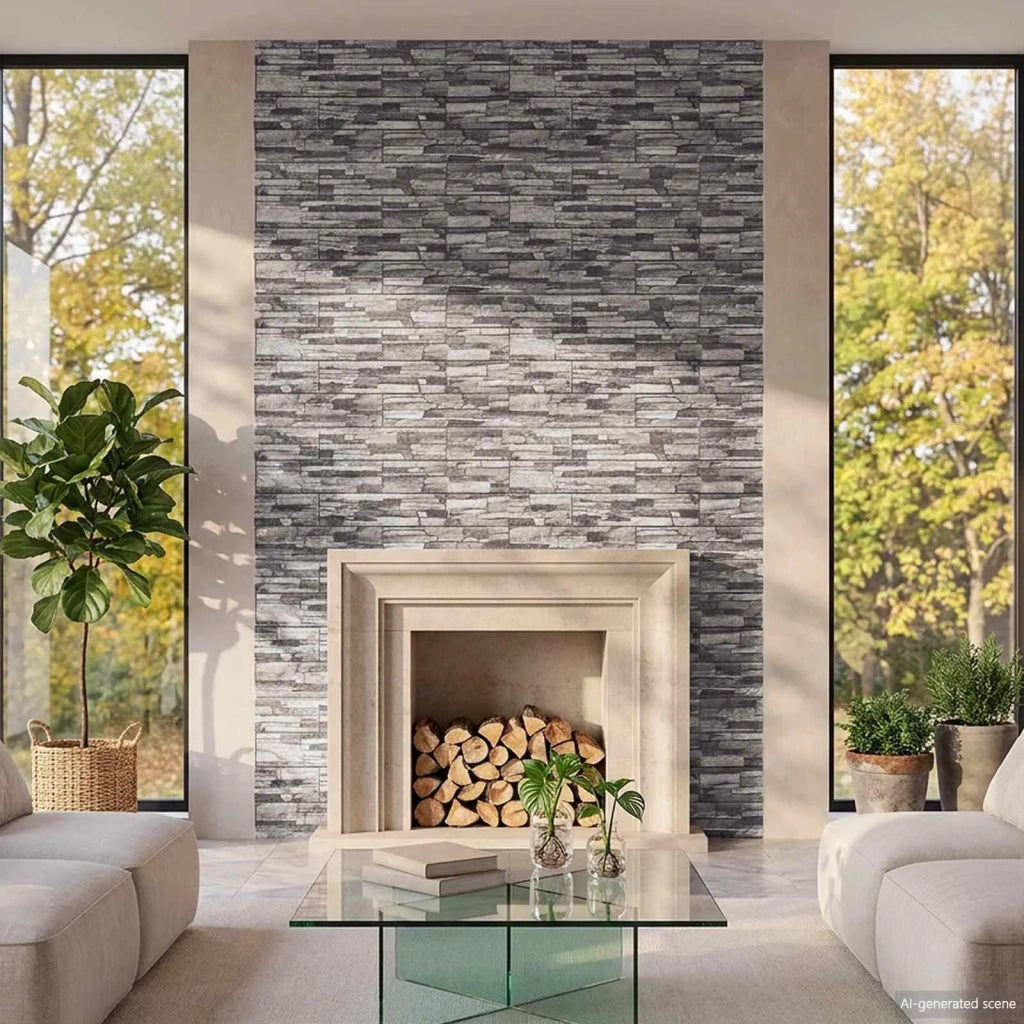 Pannelli da parete 10 pz 100 x 50 cm Schiuma EPS 42046641