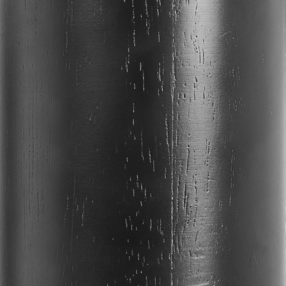 Lampada da tavolo in metallo nero con paralume in nylon e legno di gomma per soggiorno e camera da letto stile moderno e contemporaneo