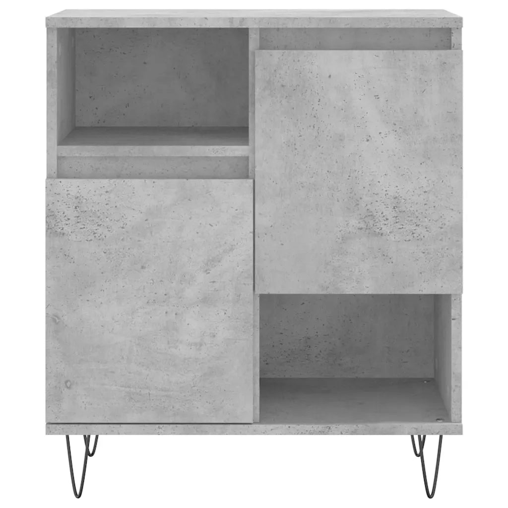 Credenze 2 pz | Madia | Buffet da pranzo | Armadio da pranzo Grigio Cemento in Legno Multistrato