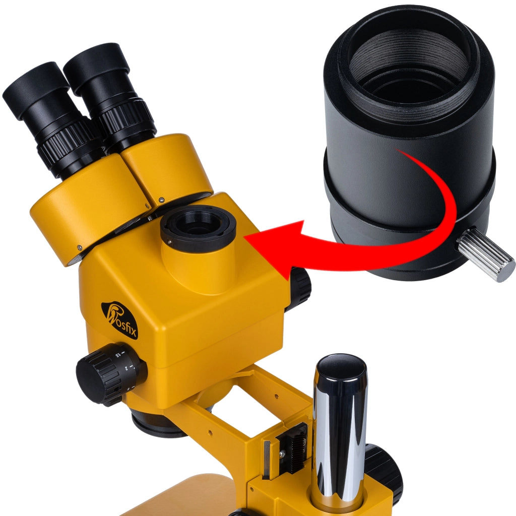Microscopio Trinoculare Professionale Mercury S MSMS-T-PS1-O – Zoom 7-45x | Sistema Ottico Greenough | Serie Orange