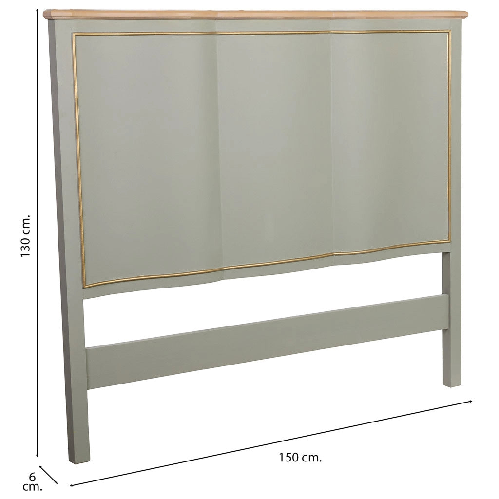 Testiera in legno 150x6x130h cm