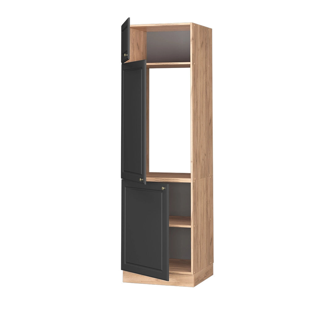 Vicco Armadio frigorifero Antracite-oro 60 cm