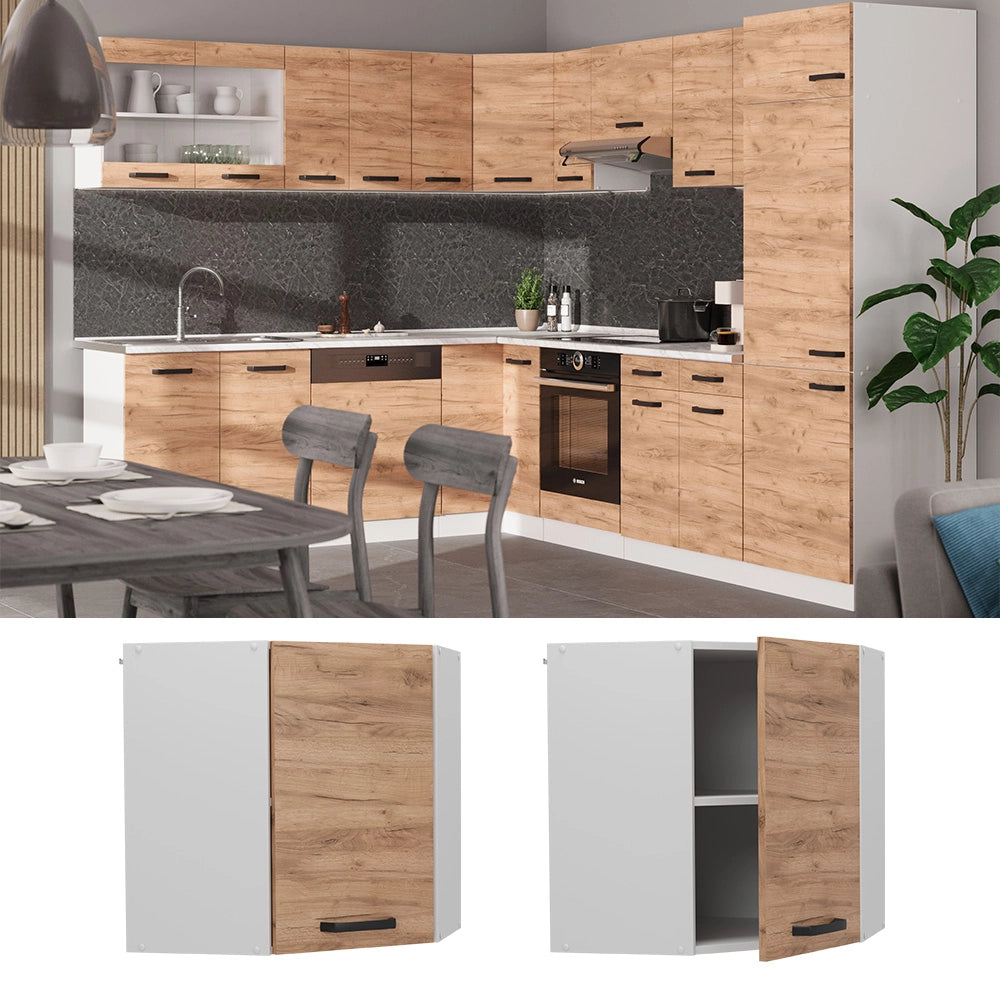 Vicco Mobile angolare da cucina Quercia dorata 57 cm
