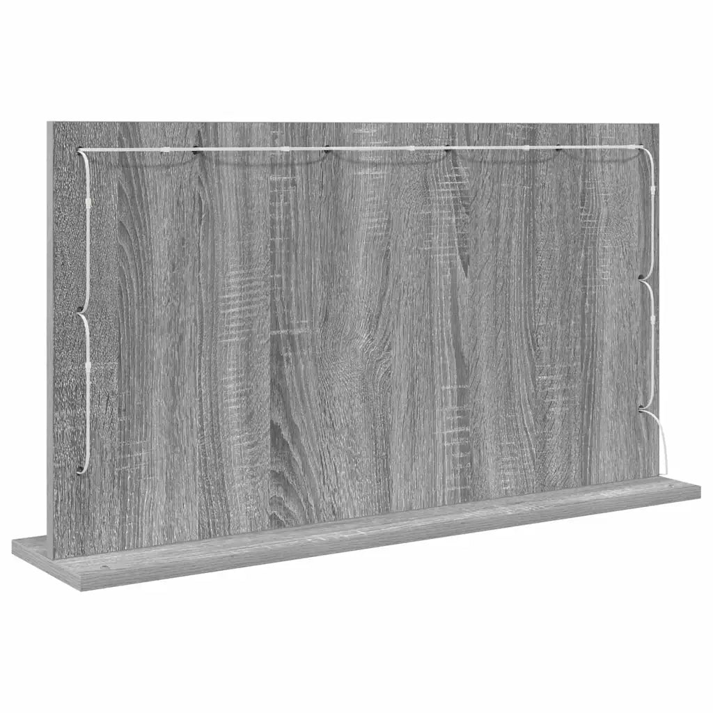 Specchio da Vanità Grigio Sonoma 80 x 45 x 18 cm Rettangolare 868322